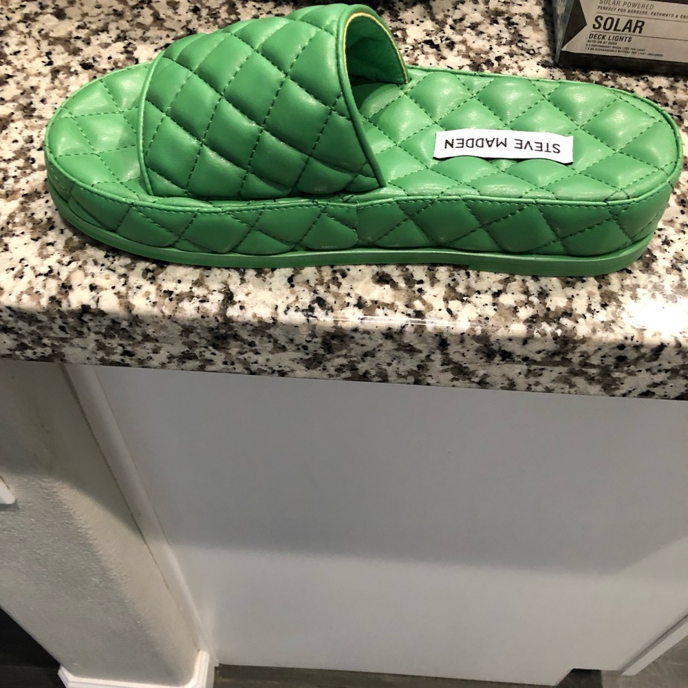 Green Steve Madden sandals